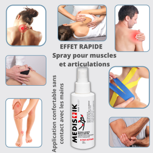 Spray à effet extrêmement rapide pour douleurs musculaires